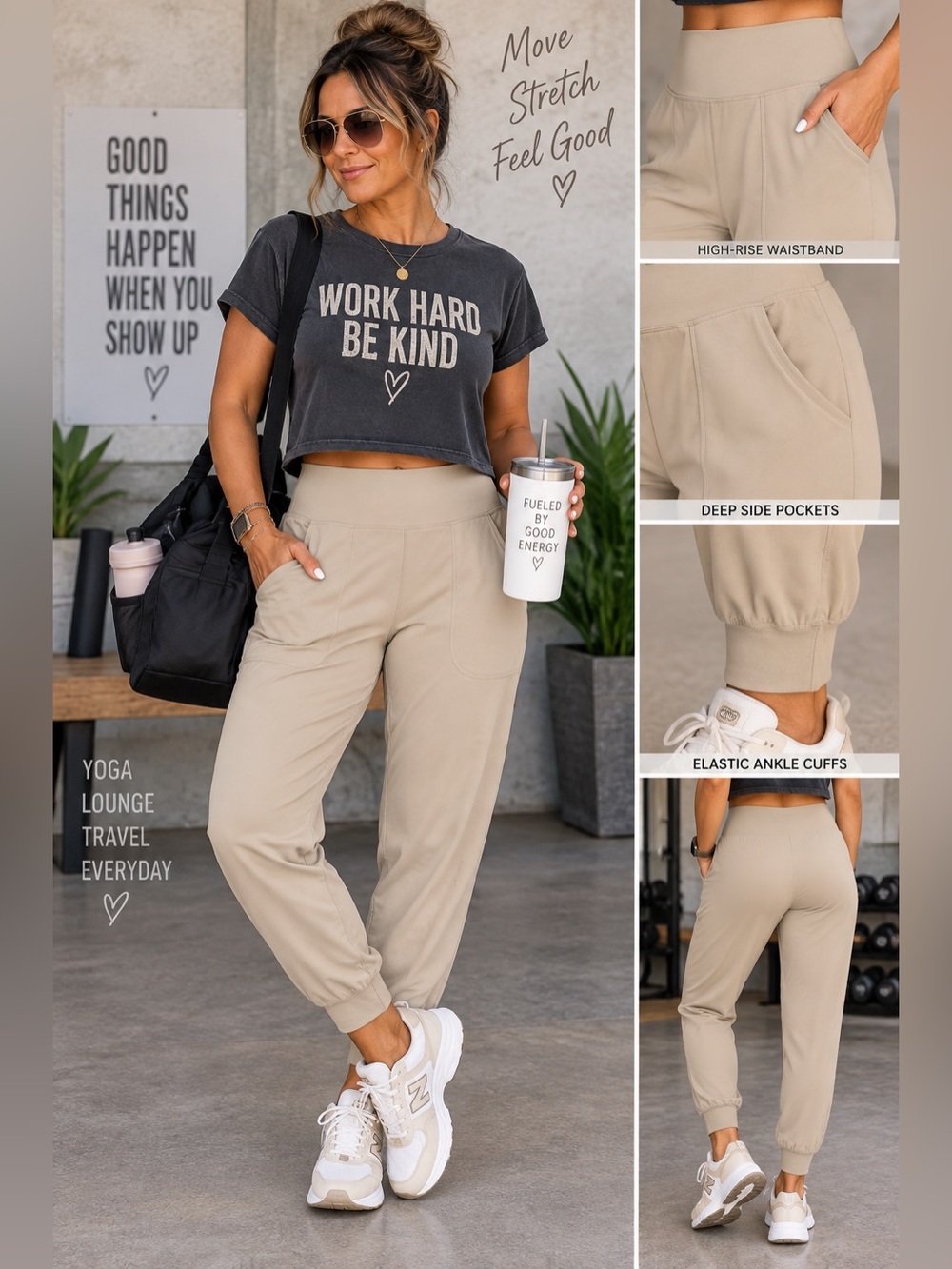 G Gradual High Waisted Jogger Leggings EUC